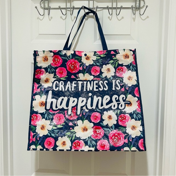 Handbags - Micheals XLarge Floral Tote shopping bag reusable eco friendly